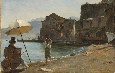 The Painter and the Boy, by Thomas Fearnley