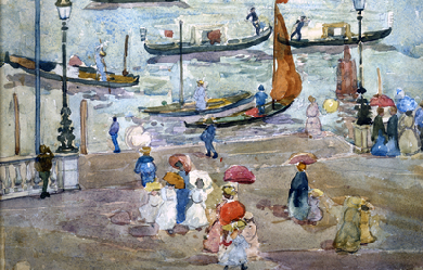 Canal, Venice, by Maurice Prendergast