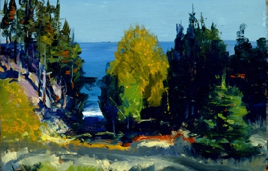 The Grove - Monhegan, by George Bellows