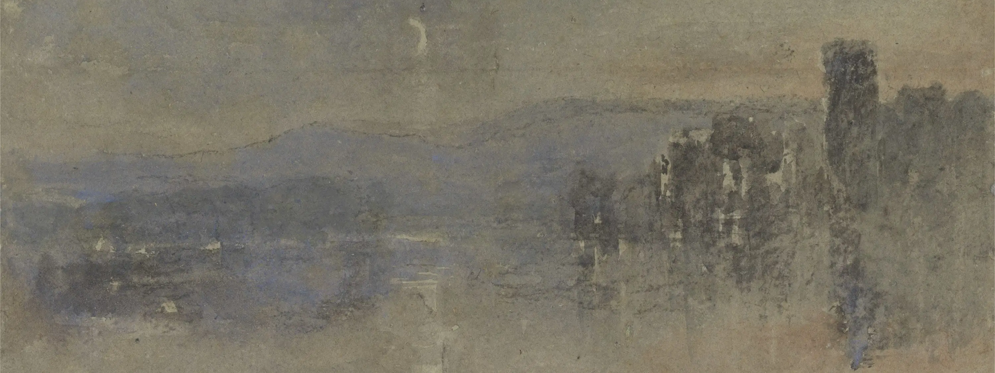 Moonlight Landscape , by David Cox