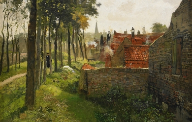 The priest, by Frits Thaulow