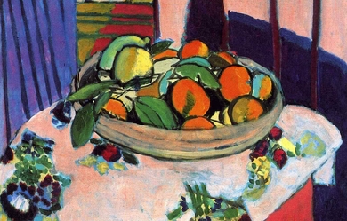 Basket with oranges, by Henri Matisse 