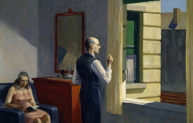 Hotel by a Railroad, by Edward Hopper