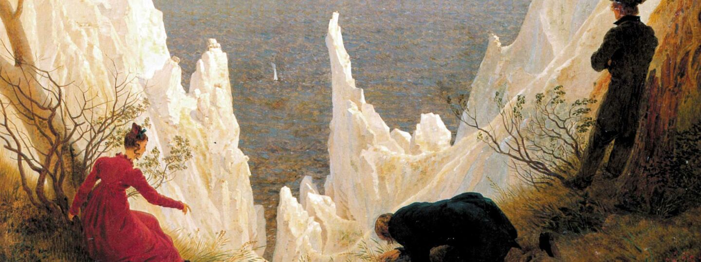 Chalk Cliffs at Ruegen, by Caspar David Friedrich