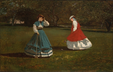 A Game of Croquet, by Winslow Homer